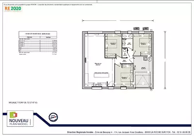 Maison neuve, 75 m²
