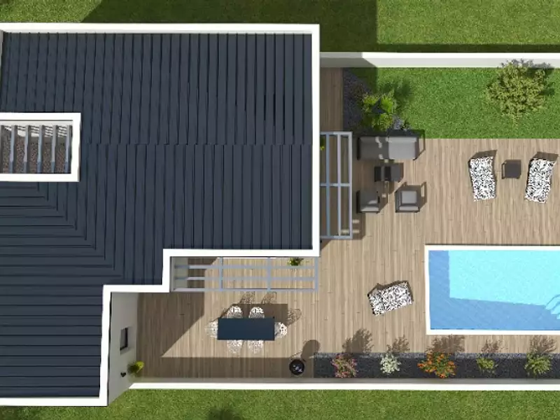 Maison neuve, 97 m² - Ballon (17290)