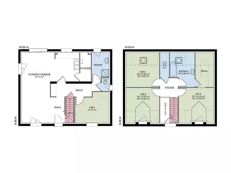 Maison neuve, 88 m² - Mesnières-en-Bray (76270)