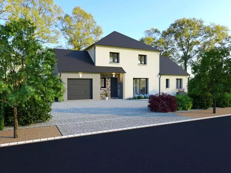 Maison neuve, 135 m² - Hommes (37340)