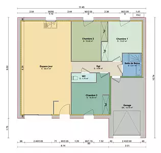 Maison neuve, 76 m²