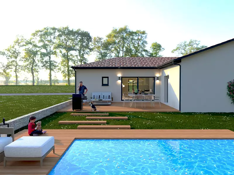 Maison neuve, 104 m² - Saint-Jean-de-Thurigneux (01390)