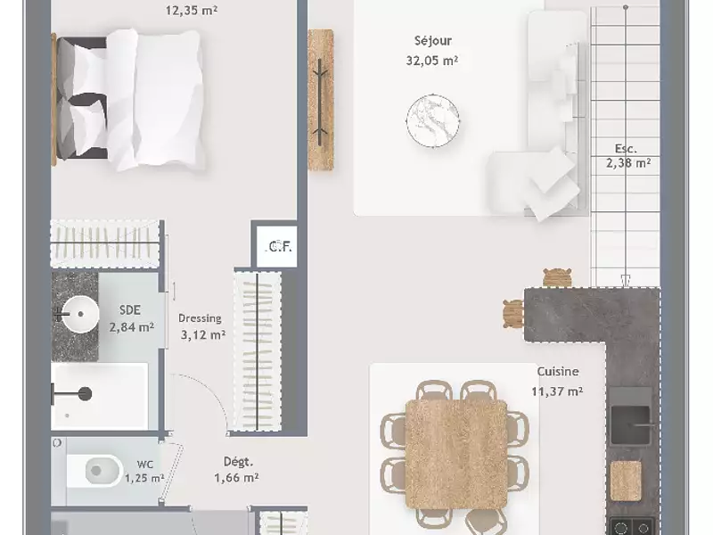 Maison neuve, 122 m² - Dammarie-les-Lys (77190)