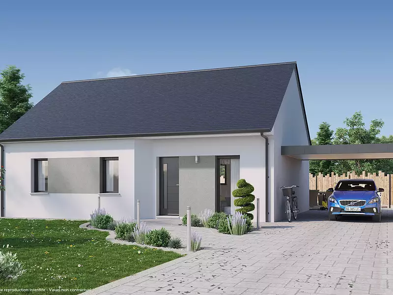 Maison neuve, 76 m² - Saint-Aubin-d'Aubigné (35250)