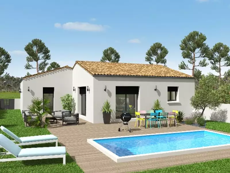 Maison neuve, 82 m² - Saint-Pierre-La-Noue (17700)