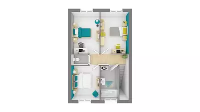 Maison neuve, 95 m²