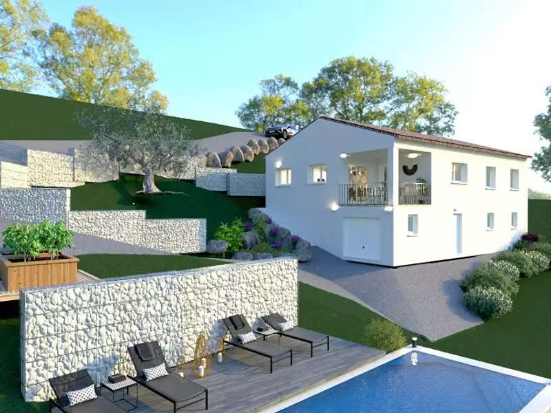Maison neuve, 105 m² - Barjac (30430)