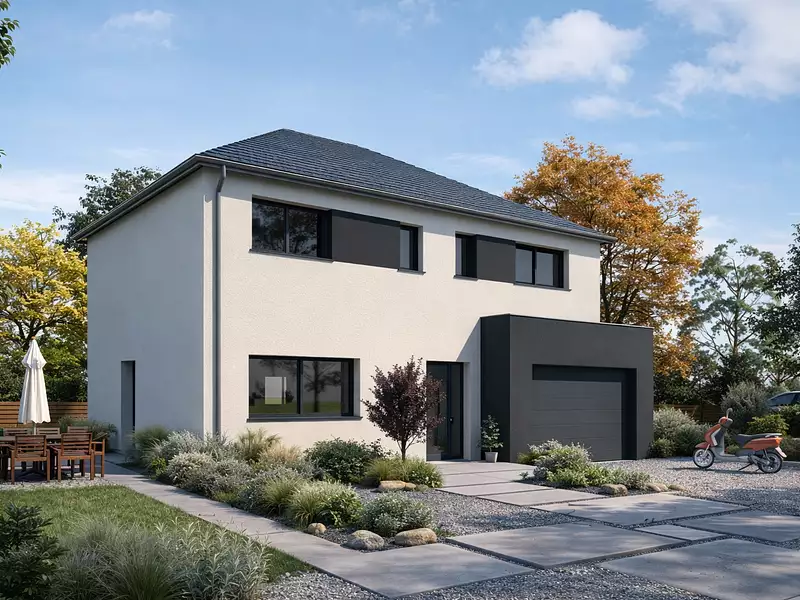 Maison neuve, 128,82 m² - Raillencourt-Sainte-Olle (59554)