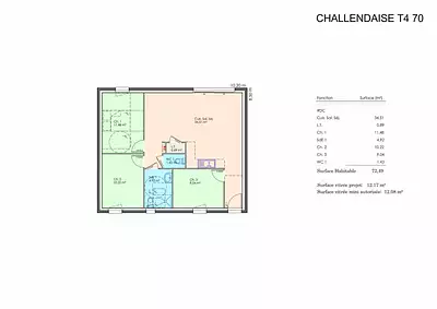 Maison neuve, 60 m²