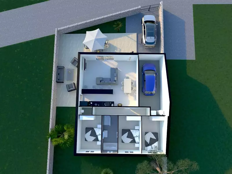 Maison neuve, 85 m² - Salles-d'Aude (11110)