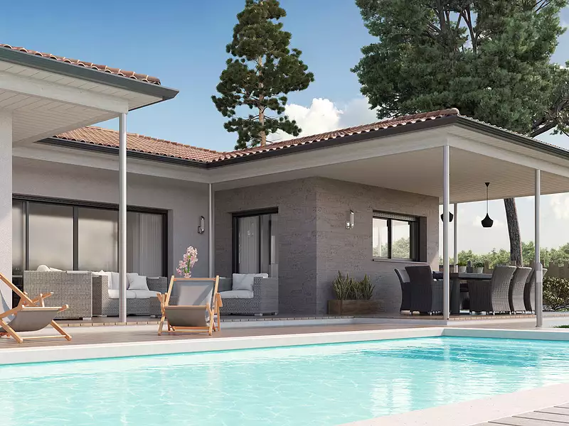 Maison neuve, 131 m² - Gastes (40160)
