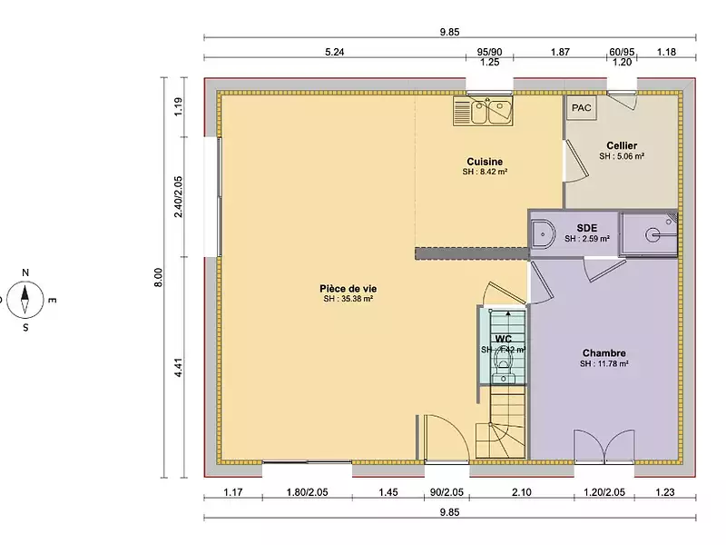 Maison neuve, 124 m² - Fresne-le-Plan (76520)