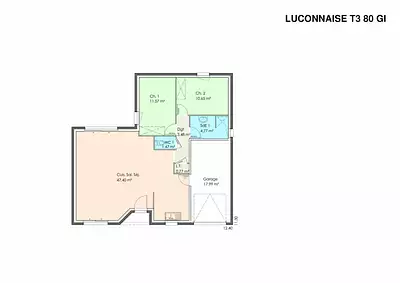 Maison neuve, 80 m²