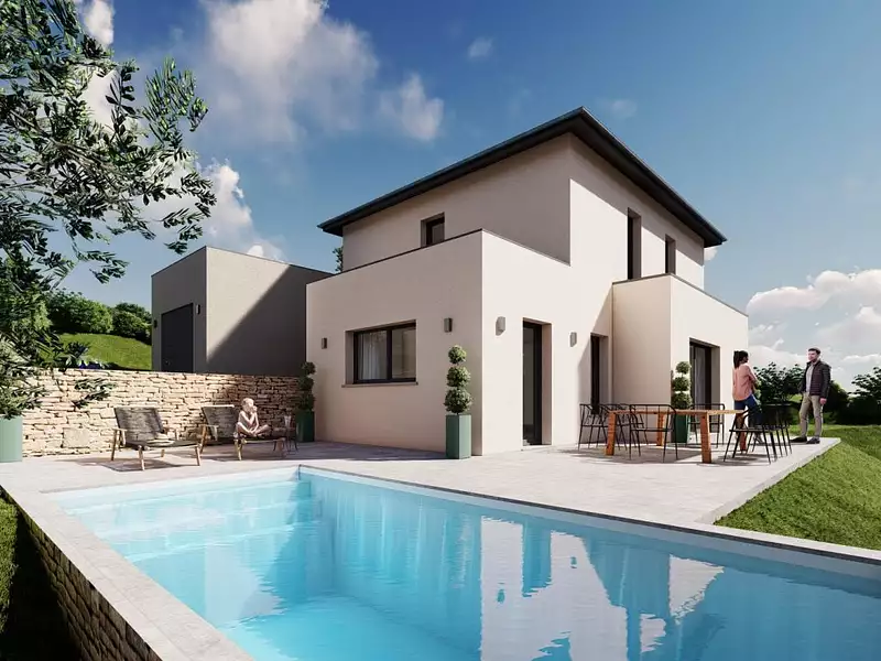 Maison neuve, 110 m² - Leynes (71570)