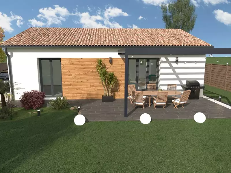 Maison neuve, 60 m² - Saint-Symphorien (33113)