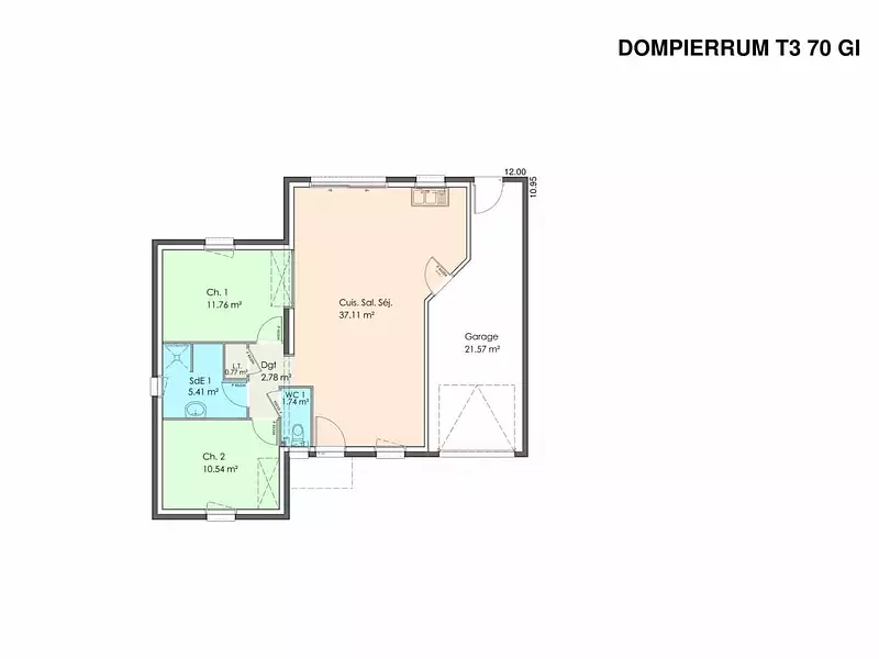 Maison neuve, 90 m² - Fontenay-le-Comte (85200)