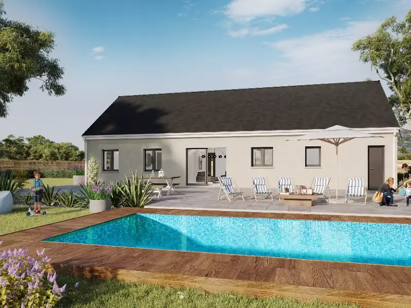 Maison neuve, 108 m² - Niherne (36250)