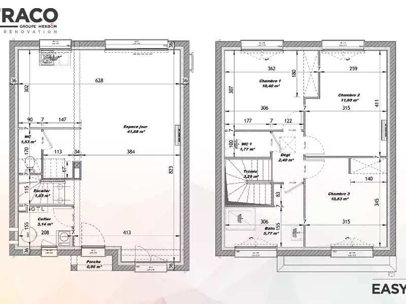 Maison neuve, 88 m² - Fontenay-Mauvoisin (78200)
