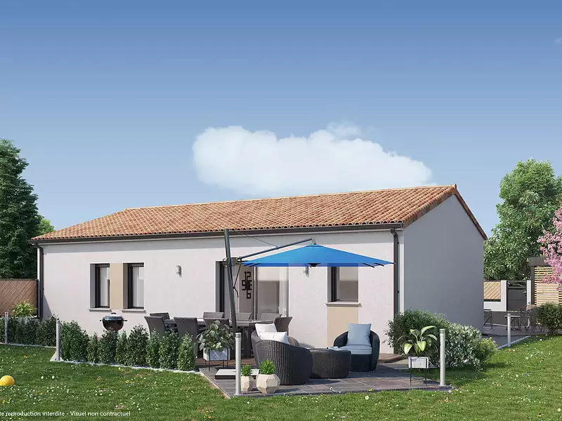 Maison neuve, 77 m² - Maransin (33230)
