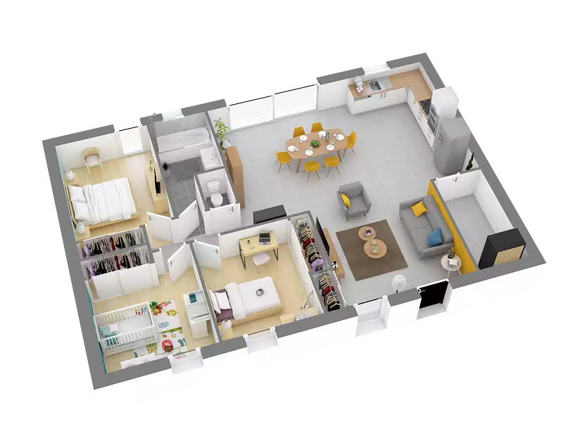 Maison neuve, 90 m² - Cornillé (35500)