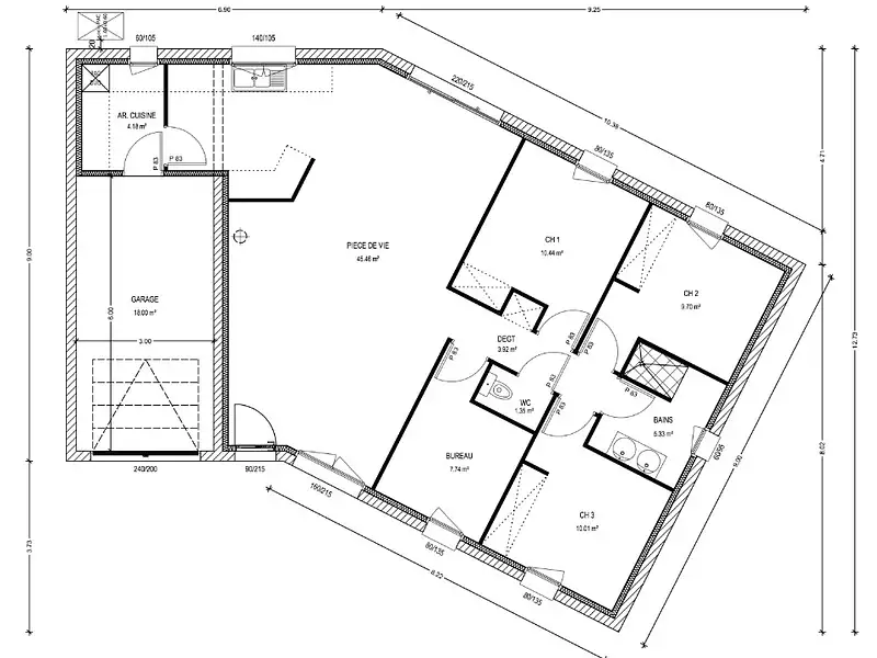 Maison neuve, 90 m² - Talmont-Saint-Hilaire (85440)