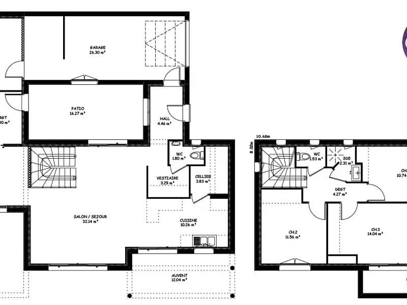 Maison neuve, 95 m² - Vaux-sur-Mer (17640)