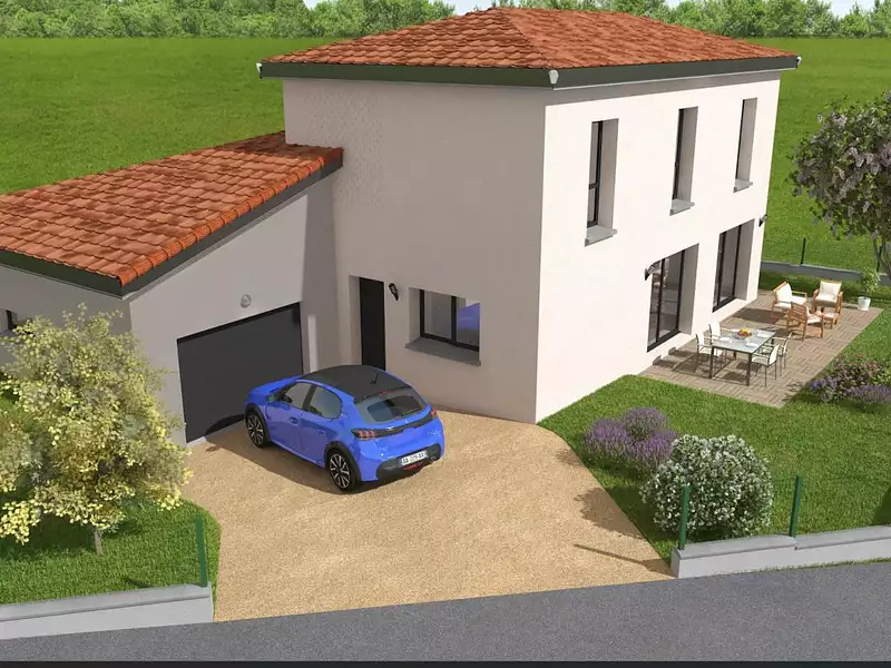 Maison neuve, 123 m² - Sathonay-Camp (69580)