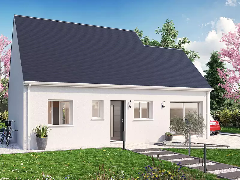 Maison neuve, 64 m² - Hommes (37340)