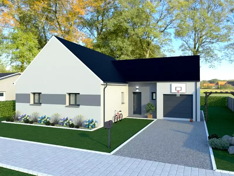 Maison neuve, 90 m² - La Milesse (72650)