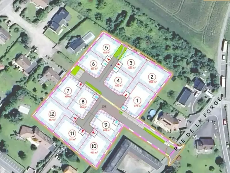 Terrain à bâtir, 400 m² - Barbery (14220)