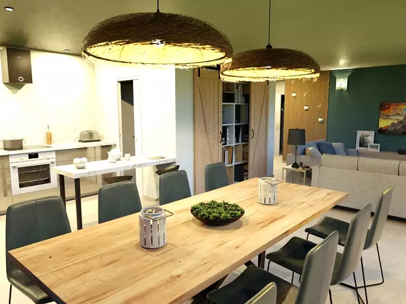 Maison neuve, 110 m² - Vallon-Pont-d'Arc (07150)