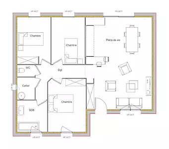 Maison neuve, 83 m²