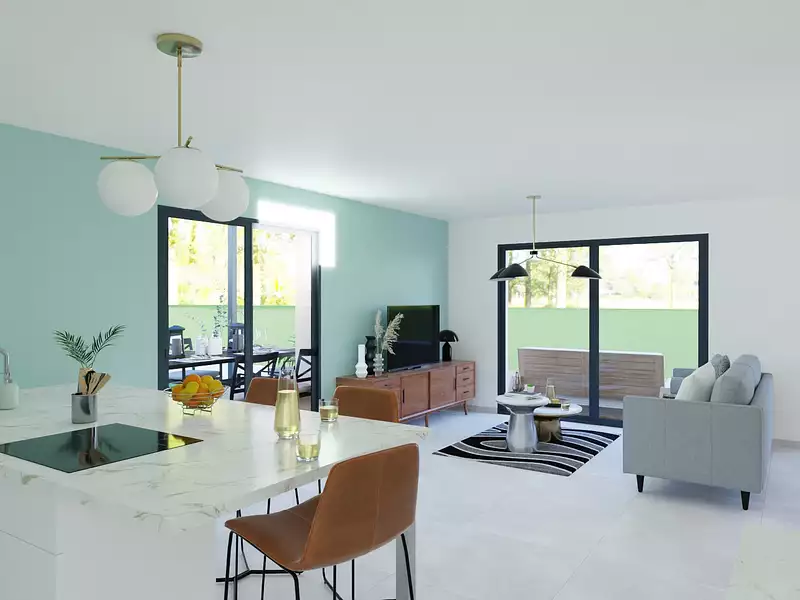 Maison neuve, 105 m² - Ville-sur-Jarnioux (69640)