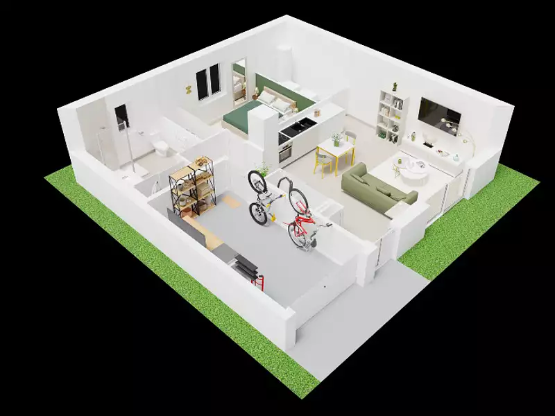 Maison neuve, 50 m² - Lézignan-Corbières (11200)