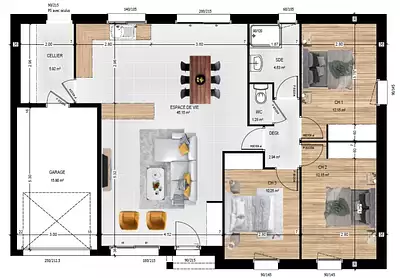 Maison neuve, 94 m²