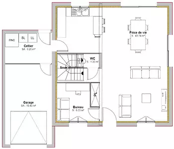 Maison neuve, 90 m²