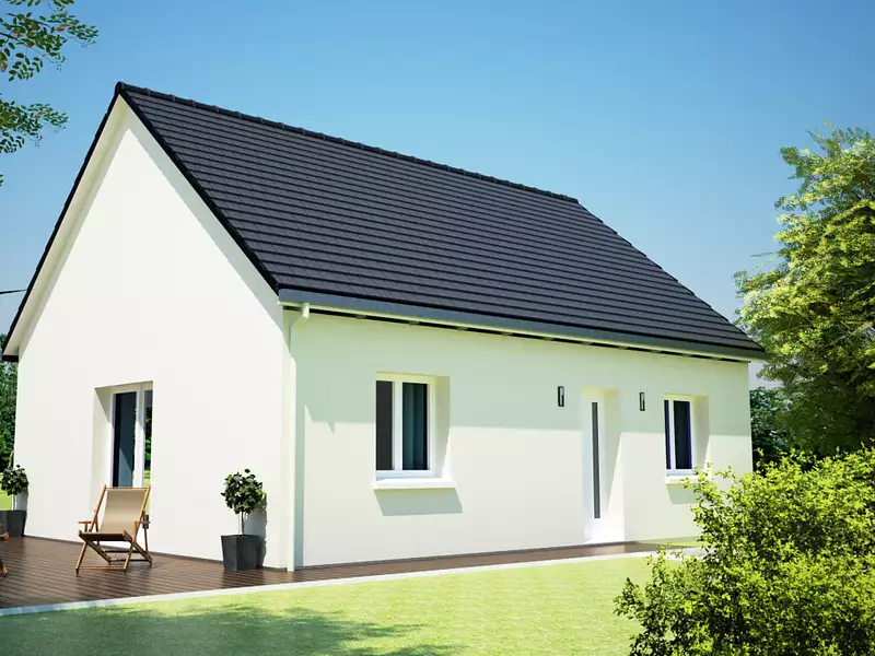 Maison neuve, 60,72 m² - Heudebouville (27400)