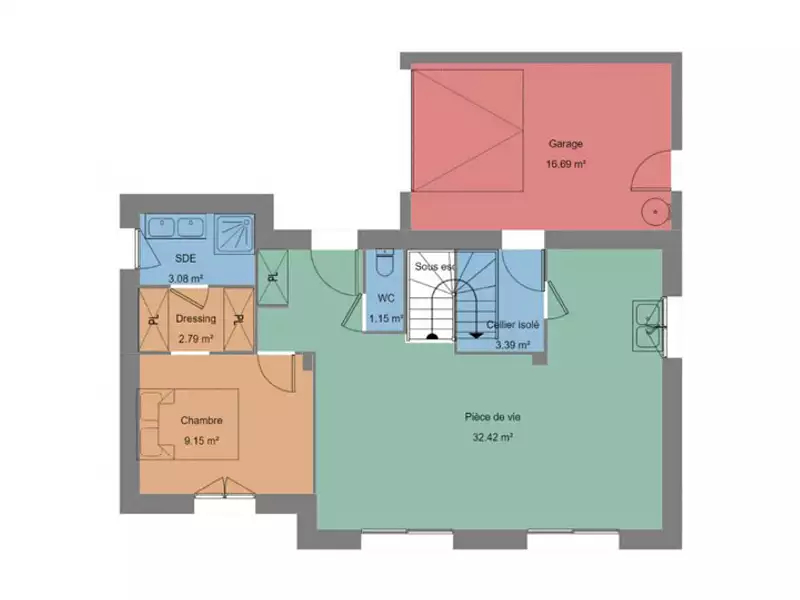 Maison neuve, 100 m² - Ploudalmézeau (29830)