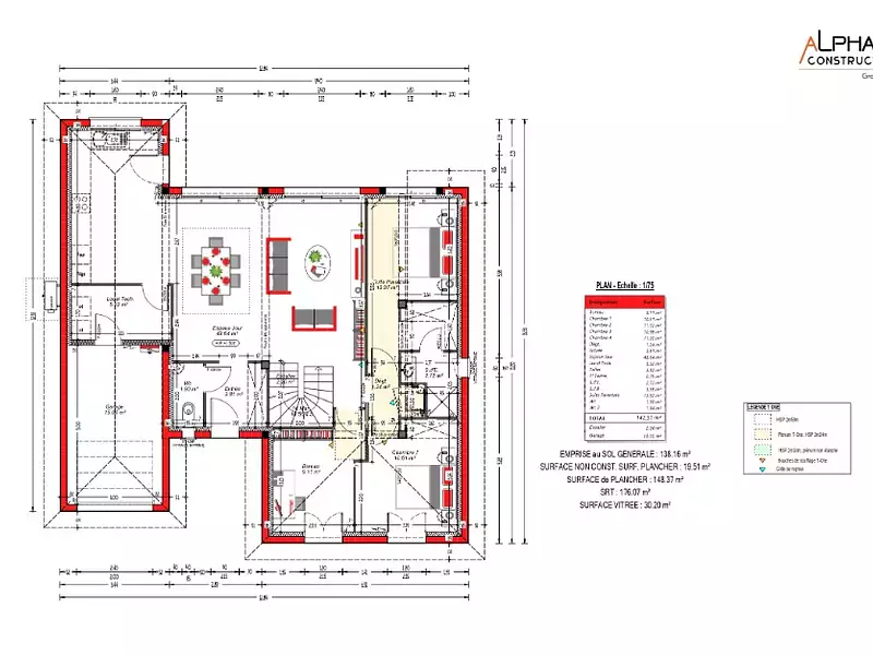 Maison neuve, 142 m² - Le Bouscat (33110)