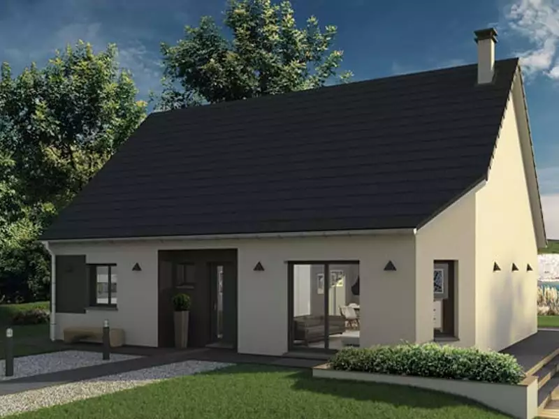 Maison neuve, 91 m² - Les Grandes-Ventes (76950)