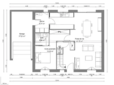 Maison neuve, 90 m²