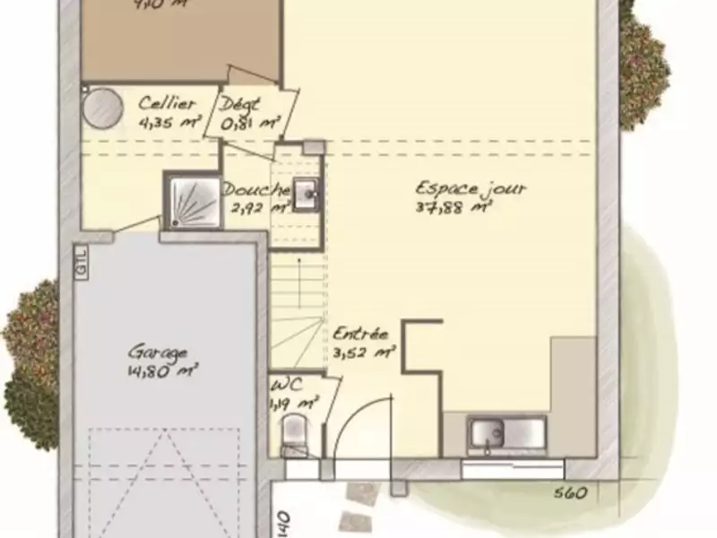 Maison neuve, 115 m² - Saint-Georges-du-Vièvre (27450)