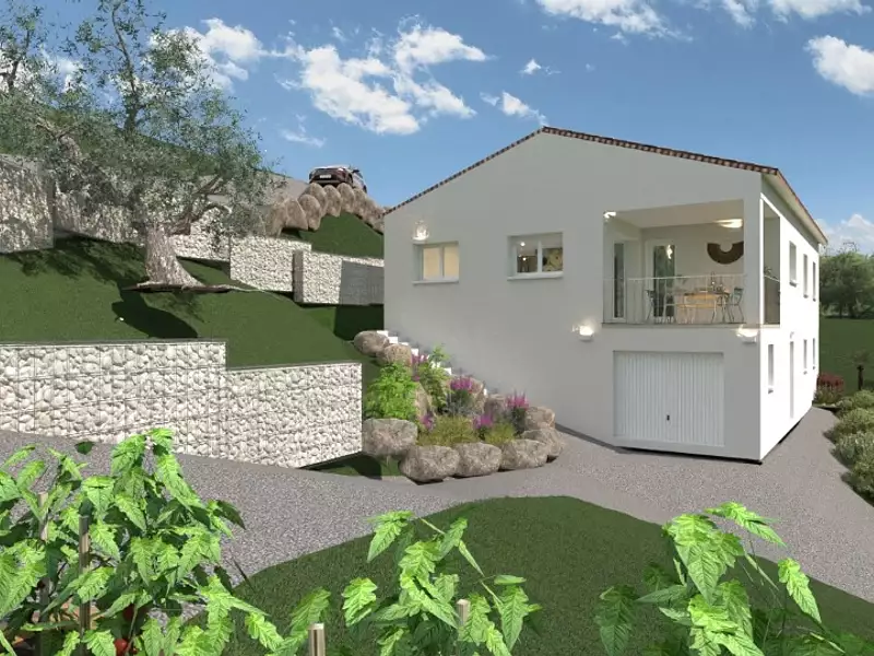 Maison neuve, 105 m² - Barjac (30430)