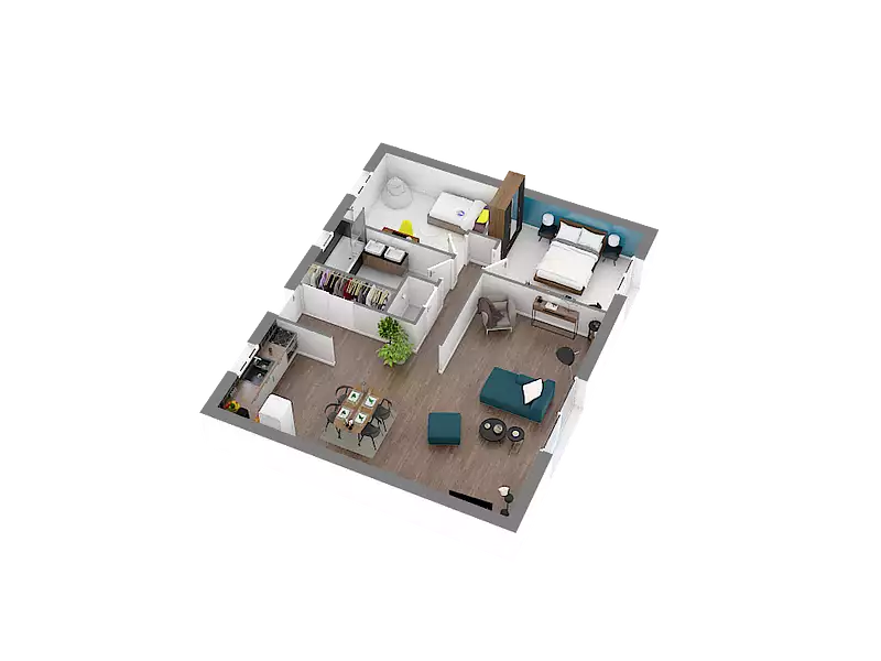 Maison neuve, 75 m² - Tourville-la-Rivière (76410)
