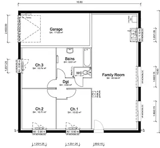 Maison neuve, 84 m²