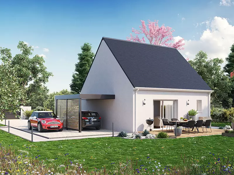 Maison neuve, 49 m² - Hommes (37340)