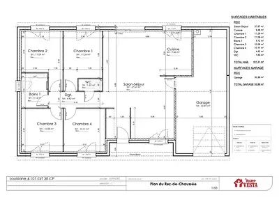 Maison neuve, 101 m²