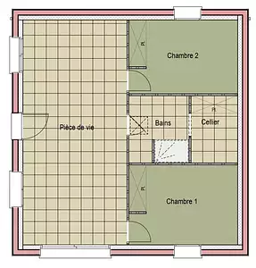 Maison neuve, 55 m²