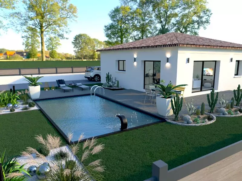 Maison neuve, 88 m² - Salavas (07150)