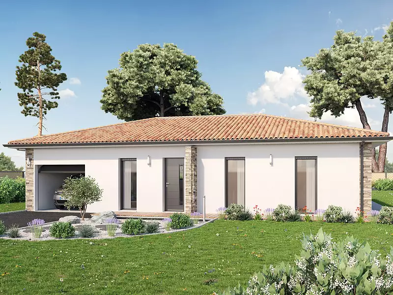 Maison neuve, 86 m² - Gastes (40160)